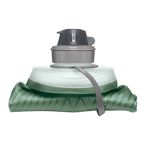М'яка пляшка HydraPak Flux™ 1L Ultra-Light Reusable Bottle Sage Green. Фото 4