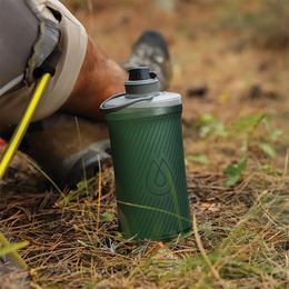 М'яка пляшка HydraPak Flux™ 1L Ultra-Light Reusable Bottle Sage Green. Фото 6