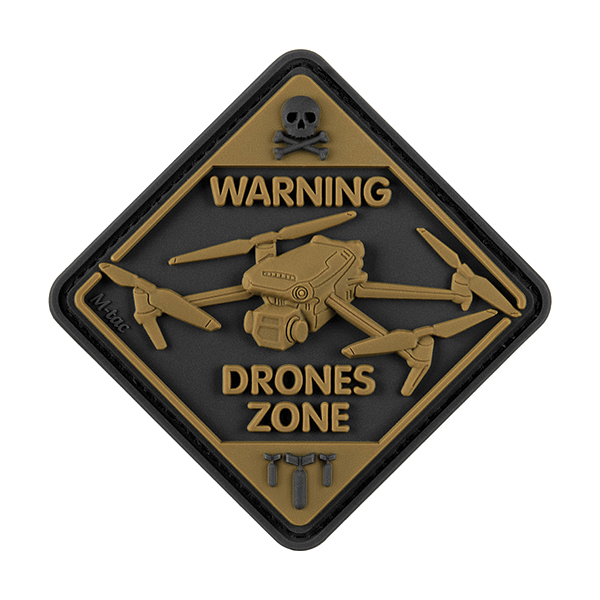 M-Tac нашивка Drones Zone PVC Black/Coyote