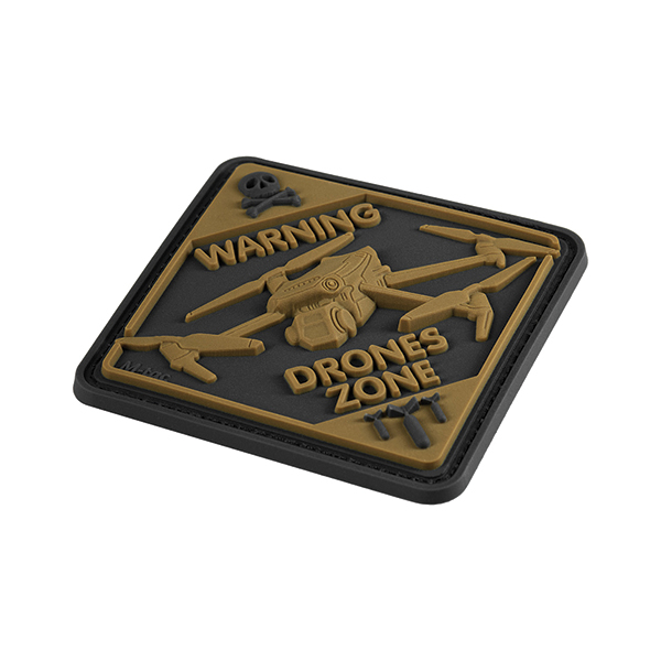 M-Tac нашивка Drones Zone PVC Black/Coyote. Фото 2