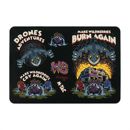 M-Tac наклейки Drones Adventures Sticker Pack Black