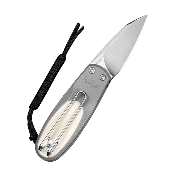 Ніж складаний кишеньковий Civivi Purr, (4.65 см) Nitro-V / G10 сірий/айворі. Фото 5
