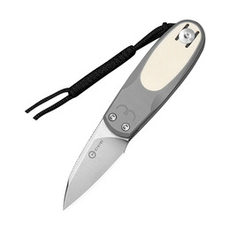 Ніж складаний кишеньковий Civivi Purr, (4.65 см) Nitro-V / G10 сірий/айворі