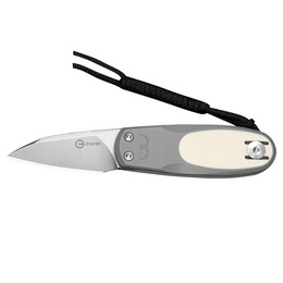 Ніж складаний кишеньковий Civivi Purr, (4.65 см) Nitro-V / G10 сірий/айворі