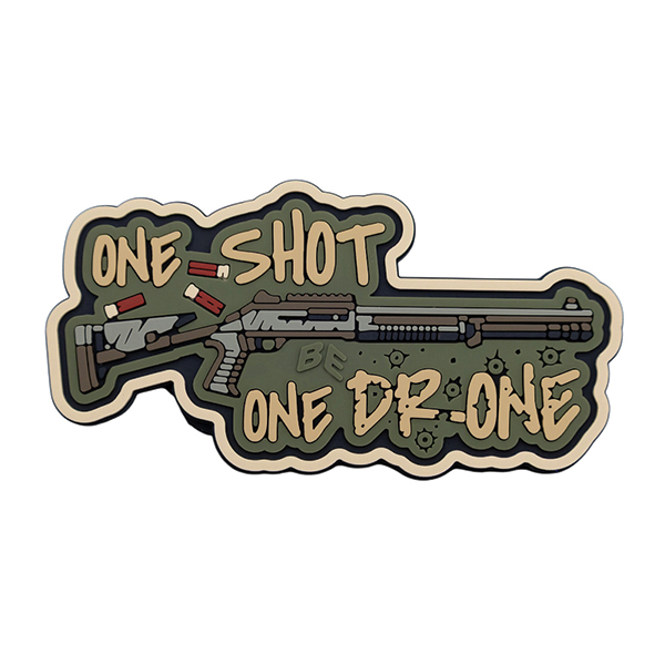 ПВХ патч «ONE SHOT ONE DRONE» олива