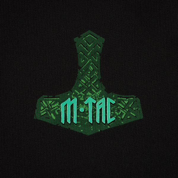 M-Tac кофта Hoodie Ragnarok Night Vision Cotton Hard Black. Фото 8
