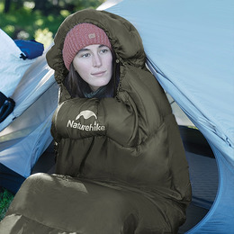 Спальник з капюшоном Naturehike CNK2300SD014 MJ600 Січ, зелений. Фото 3