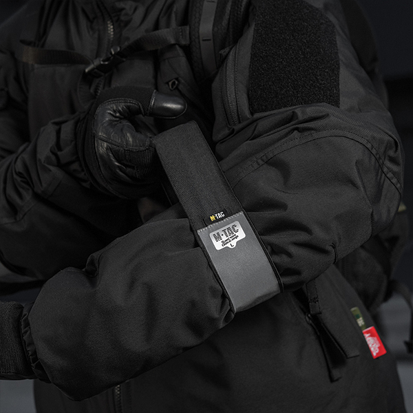 M-Tac пов'язка на руку світловідбиваюча еластична Large Black. Фото 11
