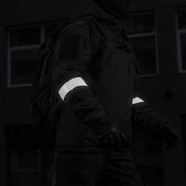 M-Tac пов'язка на руку світловідбиваюча еластична Large Black. Фото 4