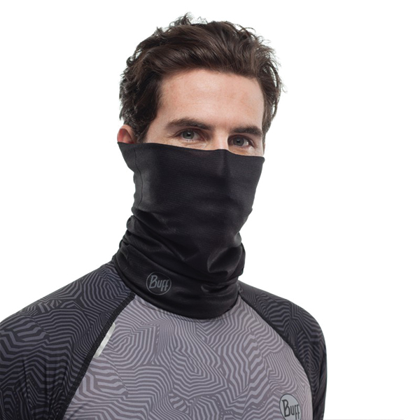 Шарф-труба Buff Coolnet Uv+ Solid Black. Фото 4