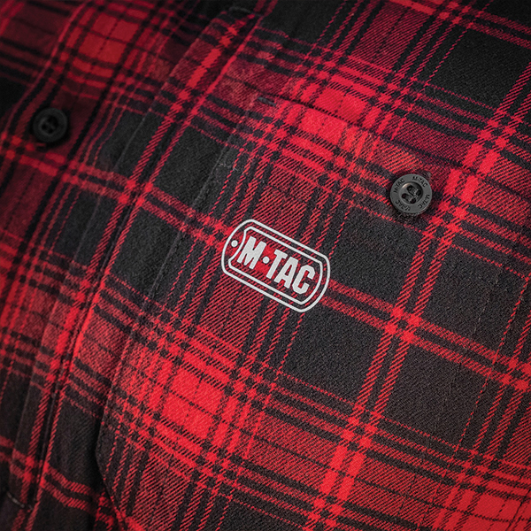 M-Tac сорочка Redneck Shirt Red/Black. Фото 11