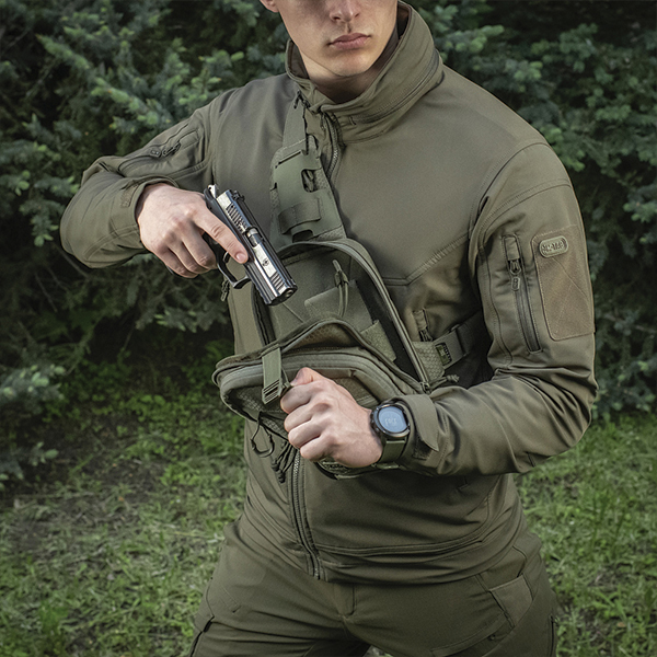 M-Tac сумка Sling Pistol Bag Elite Hex Ranger Green. Фото 7