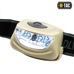 M-Tac ліхтар налобний 4+1 LED Khaki. Фото 2