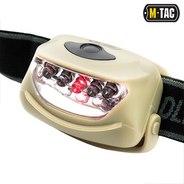 M-Tac ліхтар налобний 4+1 LED Khaki. Фото 3