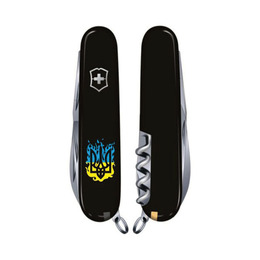 Ніж мультифункціональний 91мм/14 Victorinox Climber Ukraine Вогненний Тризуб. Фото 4