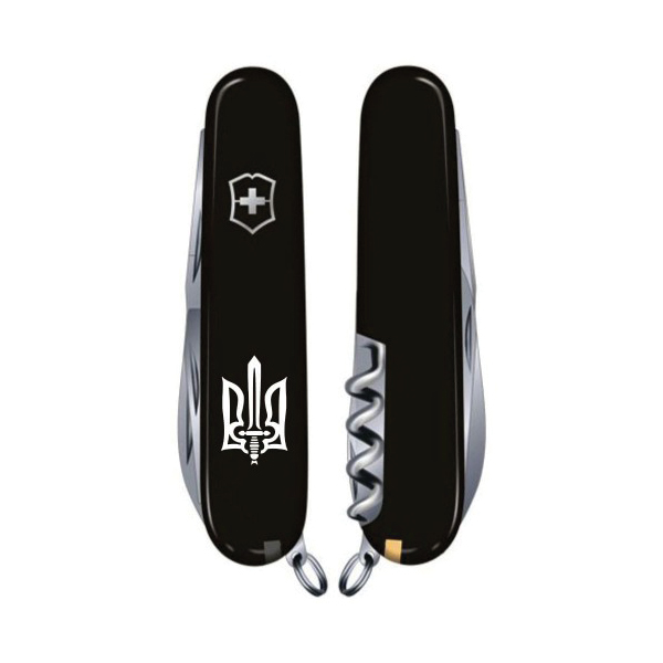 Ніж мультифункціональний 91мм/14 Victorinox Climber Red Ukraine Тризуб ОУН . Фото 4