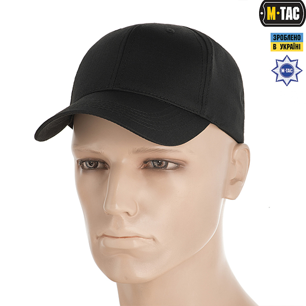 M-Tac бейсболка Elite Flex ріп-стоп Black