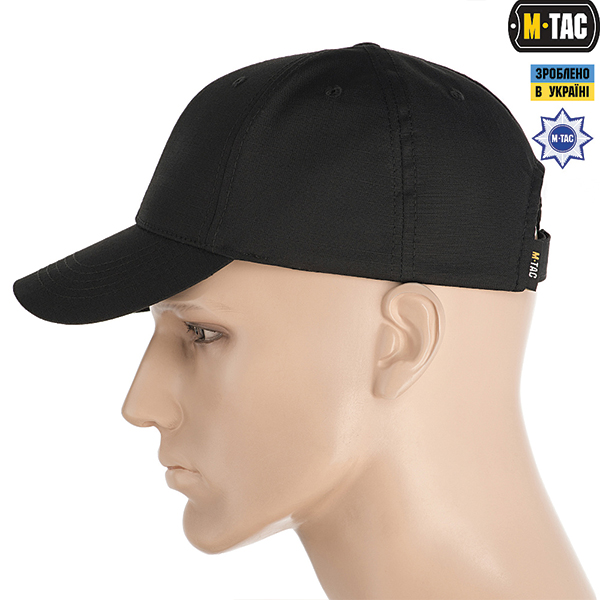 M-Tac бейсболка Elite Flex ріп-стоп Black. Фото 2