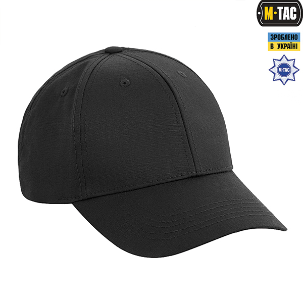 M-Tac бейсболка Elite Flex ріп-стоп Black. Фото 4