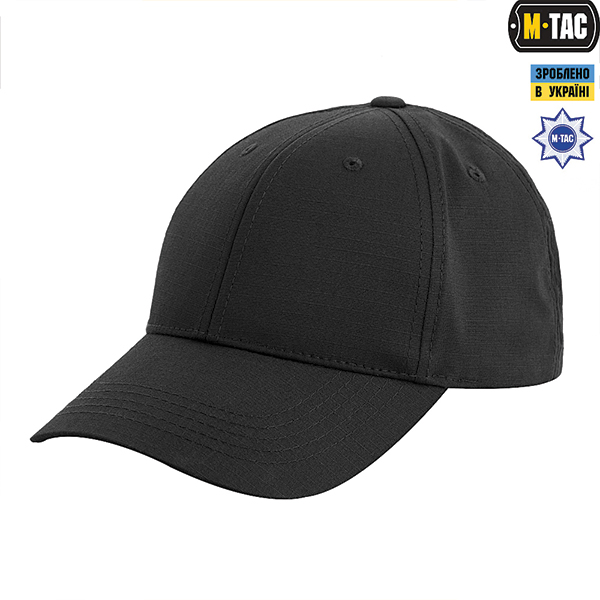 M-Tac бейсболка Elite Flex ріп-стоп Black. Фото 5