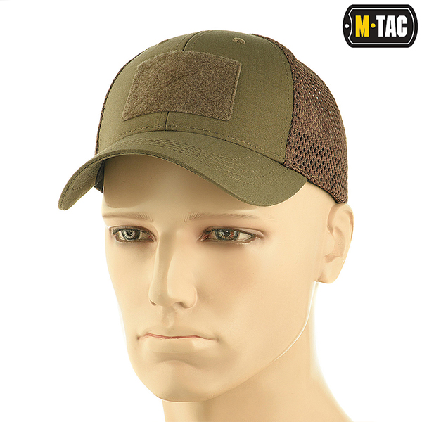 M-Tac бейсболка тактична з сіткою Elite Flex Dark Olive