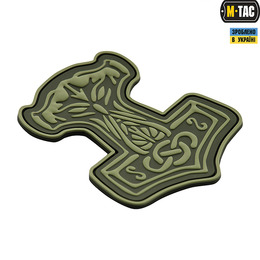 M-Tac нашивка Молот Тора PVC Olive	