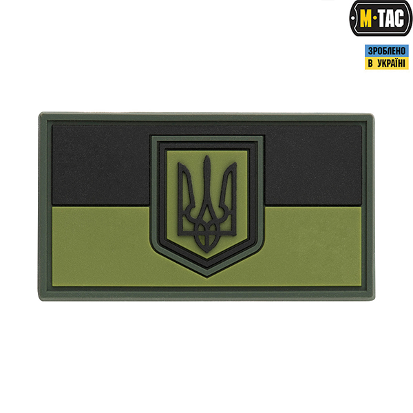 M-Tac нашивка прапор України малий PVC Olive