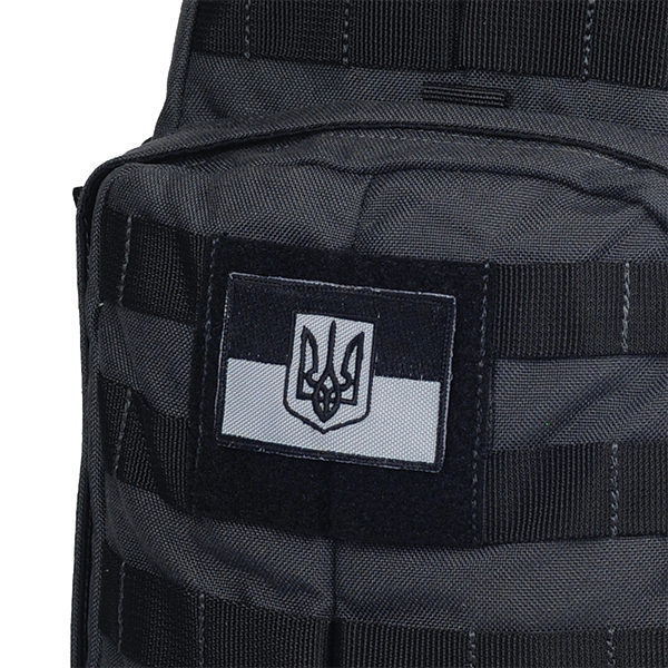 M-Tac нашивка прапор України з гербом сірий. Фото 2