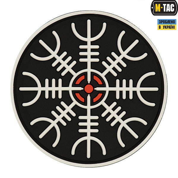 M-Tac нашивка Шолом Жаху PVC Black/White
