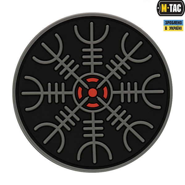 M-Tac нашивка Шолом Жаху PVC  Black/Grey	