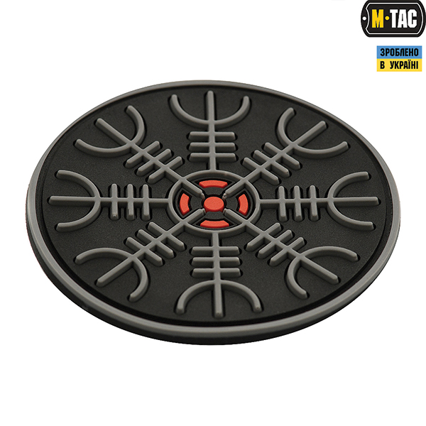 M-Tac нашивка Шолом Жаху PVC  Black/Grey	. Фото 2