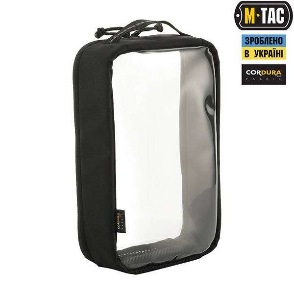 M-Tac органайзер утилітарний прозорий Elite Large (30х19 см) Black. Фото 3