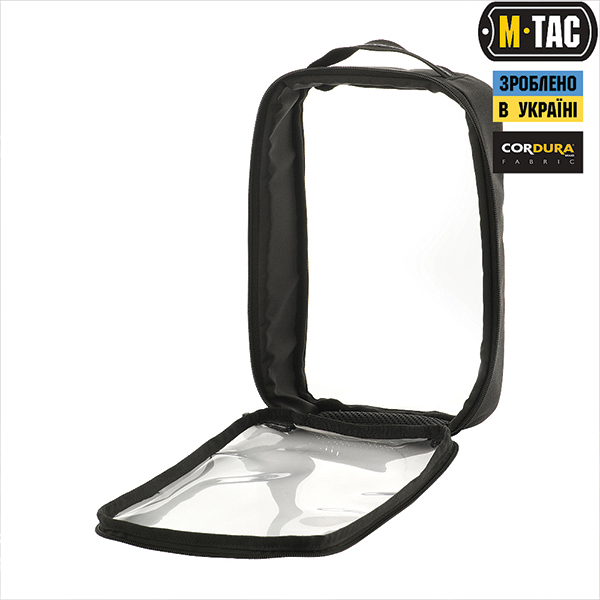 M-Tac органайзер утилітарний прозорий Elite Large (30х19 см) Black. Фото 5