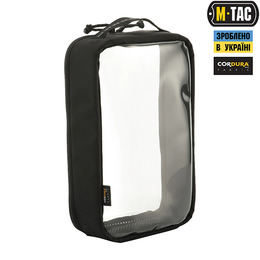 M-Tac органайзер утилітарний прозорий Elite Large (30х19 см) Black. Фото 3