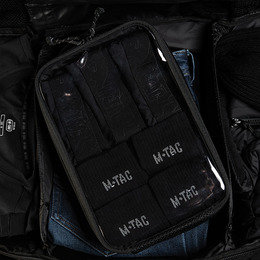 M-Tac органайзер утилітарний прозорий Elite Large (30х19 см) Black. Фото 7