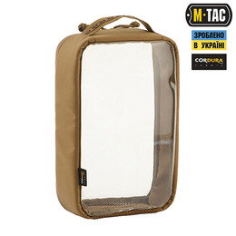 M-Tac органайзер утилітарний прозорий  Elite Large (30х19 см) Coyote. Фото 3