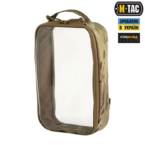 M-Tac органайзер утилітарний прозорий Elite Large (30х19 см) Multicam
