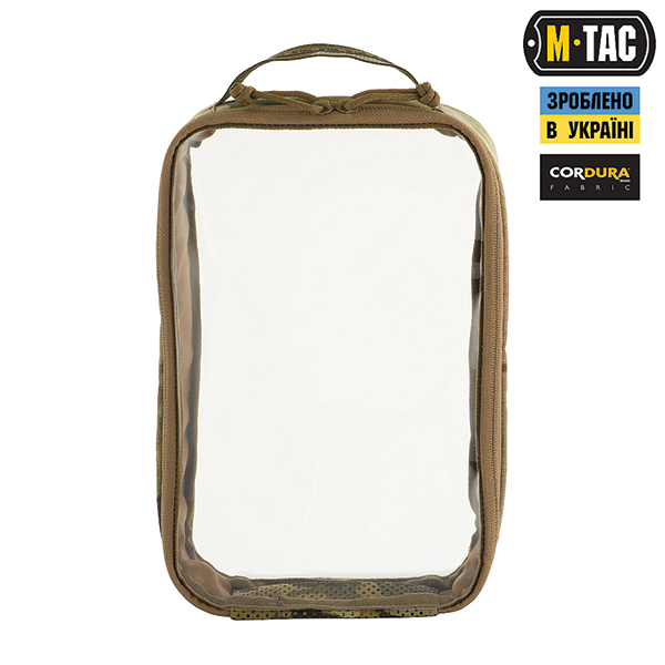 M-Tac органайзер утилітарний прозорий Elite Large (30х19 см) Multicam. Фото 2