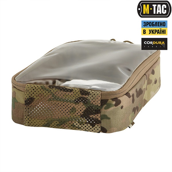 M-Tac органайзер утилітарний прозорий Elite Large (30х19 см) Multicam. Фото 4