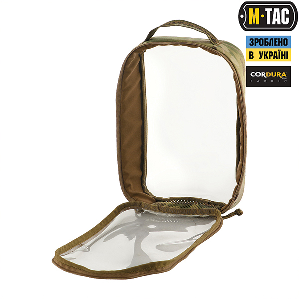 M-Tac органайзер утилітарний прозорий Elite Large (30х19 см) Multicam. Фото 5