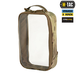 M-Tac органайзер утилітарний прозорий Elite Large (30х19 см) Multicam