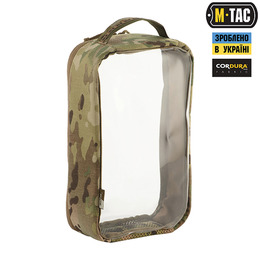 M-Tac органайзер утилітарний прозорий Elite Large (30х19 см) Multicam. Фото 3