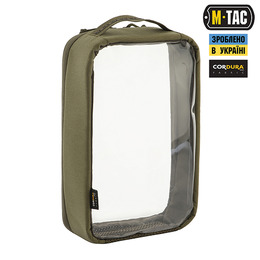 M-Tac органайзер утилітарний прозорий Elite Large (30х19 см) Ranger Green. Фото 3
