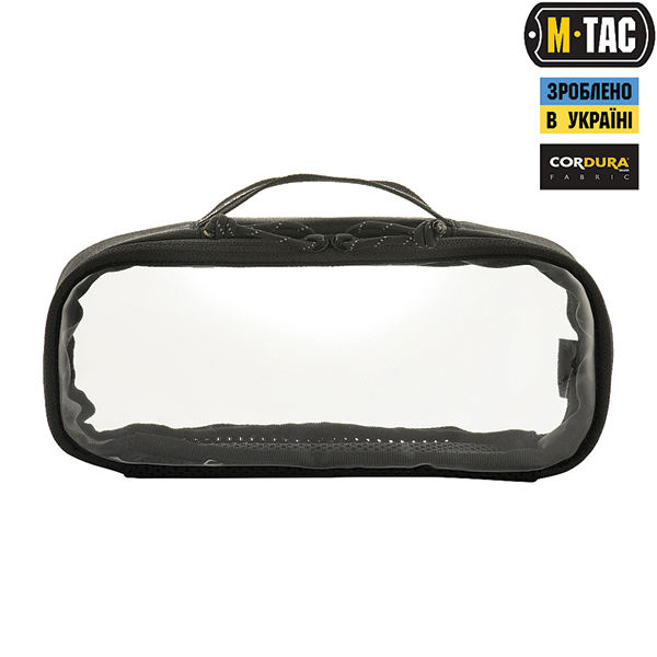 M-Tac органайзер утилітарний прозорий Elite Medium (26х11 см) Black. Фото 2