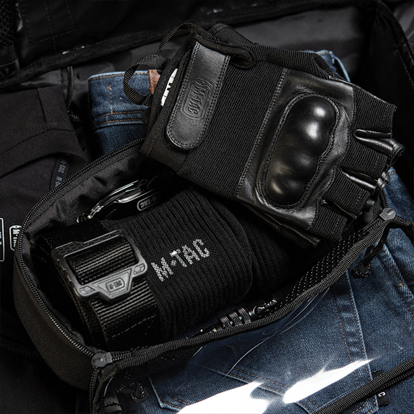 M-Tac органайзер утилітарний прозорий Elite Medium (26х11 см) Black. Фото 8
