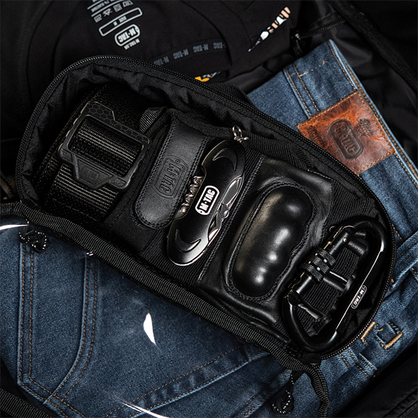 M-Tac органайзер утилітарний прозорий Elite Medium (26х11 см) Black. Фото 9