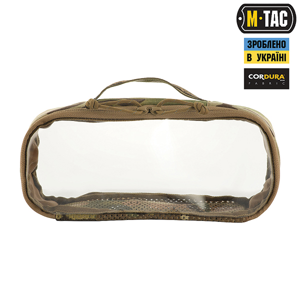 M-Tac органайзер утилітарний прозорий Elite Medium (26х11 см) Multicam. Фото 2