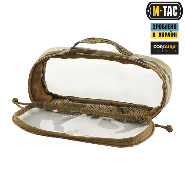 M-Tac органайзер утилітарний прозорий Elite Medium (26х11 см) Multicam. Фото 5