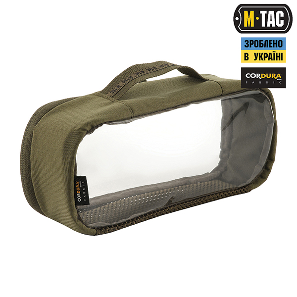 M-Tac органайзер утилітарний прозорий Elite Medium (26х11 см) Ranger Green. Фото 3