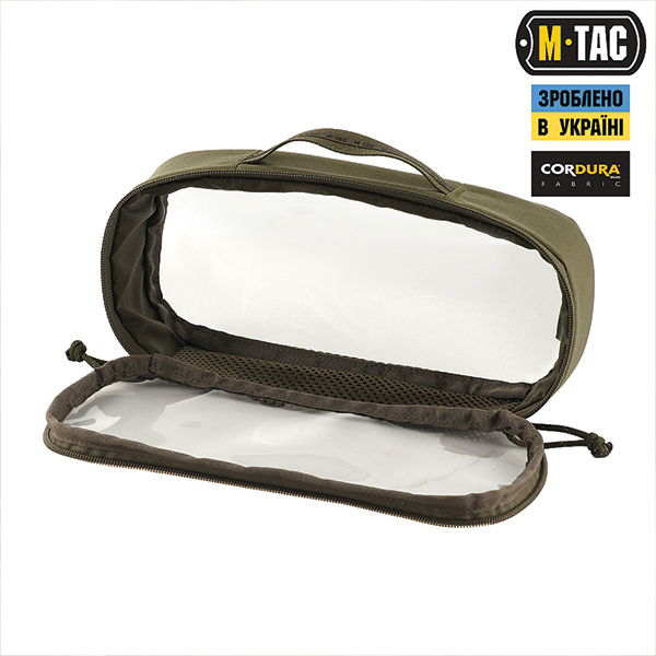 M-Tac органайзер утилітарний прозорий Elite Medium (26х11 см) Ranger Green. Фото 5